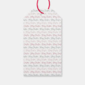Feestelijke 'Making Spirits Bright' Kerstcadeaukaa Cadeaulabel (Achterkant)