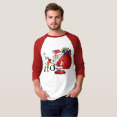 Feestelijke Mannen Kerstmis T-shirt (Voorkant volledig)