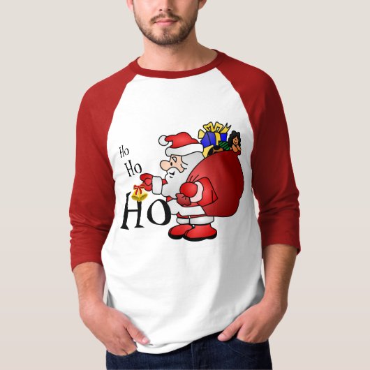 Feestelijke Mannen Kerstmis T-shirt (Voorkant)