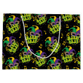 Feestelijke Mardi Gras Groot Cadeauzakje (Achterkant)