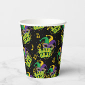 Feestelijke Mardi Gras Papieren Bekers (Achterkant)