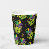 Feestelijke Mardi Gras Papieren Bekers (Links)