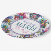Feestelijke Mardi Gras Papieren Bordje (Gekanteld)