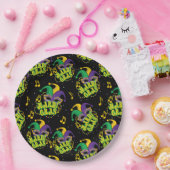 Feestelijke Mardi Gras Papieren Bordje (Feest)