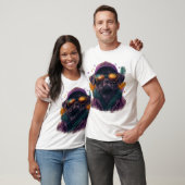 Feestelijke Mardi Gras Pug Vibrant T-shirt (Unisex)