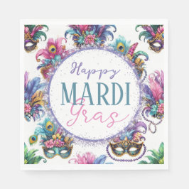 Feestelijke Mardi Gras Servet