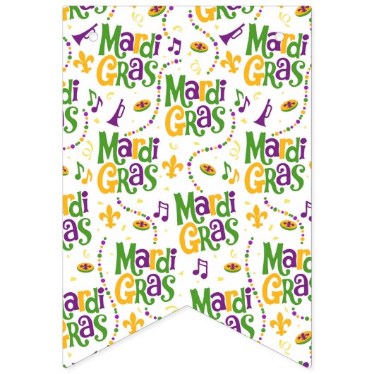 Feestelijke Mardi Gras Vlaggetjes (Tweede vlag)
