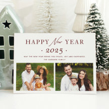 Feestelijke Maroon Red 205 Gelukkig Nieuwjaar 2 Fo