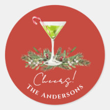Feestelijke Martini Candy Cane Cocktail Rood Cheer