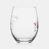 Feestelijke Martini Gestoorde Punch Wijn Glas voor (Rechts)