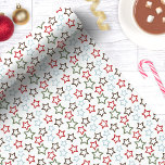 Feestelijke Meerkleurige Ster Kerstmis Cadeaupapier<br><div class="desc">Wikkel uw geschenken in feestelijke stijl met dit charmante veelkleurige ster kerstinpakpapier. Met een speels patroon van rode, groene, blauwe en bruine omlijnde sterren, voegt dit inpakpapier een leuke en grillige touch toe aan uw vakantie-cadeaus. Perfect voor kerstvieringen, vakantiefeesten of het toevoegen van een kleurtje onder de boom. Gemaakt van...</div>