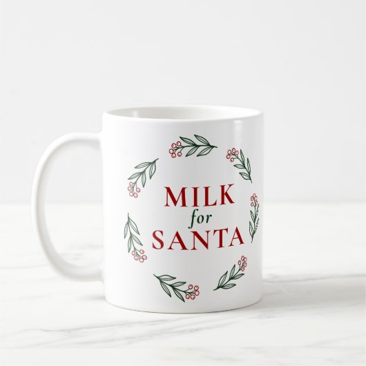 Feestelijke Melk voor Kerstmis Vakantie Mok (Links)