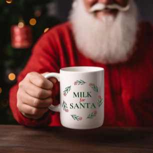 Feestelijke Melk voor Kerstmis Vakantie Mok