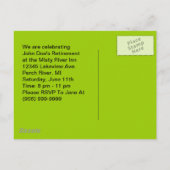 Feestelijke Menigte van de Dreun van de Partij van Uitnodiging Briefkaart (Achterkant)