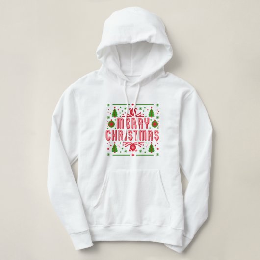 Feestelijke Merry Christmas Design Magic Hoodie (Design voorkant)