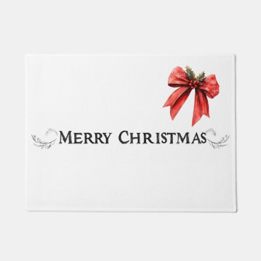 Feestelijke "Merry Christmas" deurmat (Voorkant)