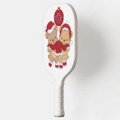 Feestelijke Merry Christmas Pickleball Paddle Desi (Links)