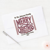 Feestelijke Merry Christmas Sticker Design (Envelop)