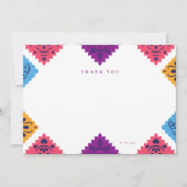 Feestelijke Mexicaanse flat dank u kaart (Voorkant)