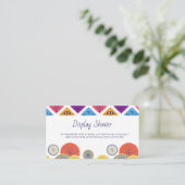 Feestelijke Mexicaanse Papier Fan Cactus Display D Informatiekaartje (Staand voorkant)