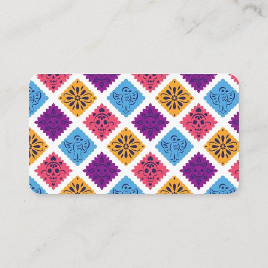 Feestelijke Mexicaanse Papier Fan Cactus Display D Informatiekaartje (Achterkant)