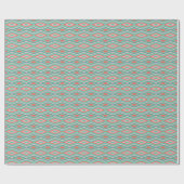 Feestelijke Mid-Century Geometric Christmas Mint P Cadeaupapier (Vlak)