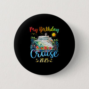 Feestelijke Mijn Verjaardag Cruise Schip Feest 202 Ronde Button 5,7 Cm