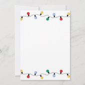 Feestelijke Mingle & Jingle Christmas Lights Party Kaart (Achterkant)