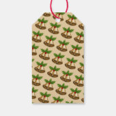 Feestelijke Mistletoe Bells Kerstmis Cadeaulabel (Achterkant)