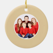 Feestelijke Mistletoe Bells, Kerstmis Foto Keramisch Ornament (Achterkant)