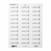 Feestelijke Mistletoe Retouradres Etiket (Full Sheet)