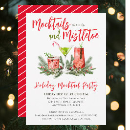 Feestelijke Mocktails & Mistletoe Kaart