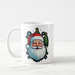 Feestelijke Mode: Santa, Snow & Christmas Tree Mag Koffiemok