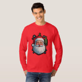 Feestelijke Mode: Santa, Snow & Christmas Tree Mag T-shirt (Voorkant volledig)