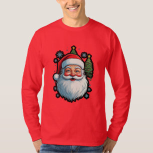 Feestelijke Mode: Santa, Snow & Christmas Tree Mag T-shirt