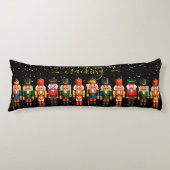 Feestelijke Modern Xmas Zwart Schattige Notenkrake Lichaamskussen (Voorkant)