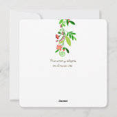 Feestelijke Moderne Folkloristische Engelse Spaans Feestdagenkaart (Achterkant)