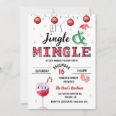 Feestelijke moderne Jingle & Mingle kerstfeest Kaart (Voorkant)