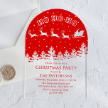 Feestelijke moderne kerstfeest Santa Red Acryl Uitnodigingen<br><div class="desc">Festive Modern Christmas Party Santa Red Christmas Party Acrylic Invitations beschikt over een silhouet van de kerstman vliegen over herfsten als sneeuw met uw persoonlijke kerstfeest uitnodiging hieronder. Ontworpen door ©2024 Evco Feestdagen www.zazzle.com/store/evcoholidays</div>