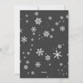 Feestelijke moderne kerstkaart met foto (Achterkant)