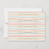 Feestelijke Moderne Waterverf Kerstcadeaus Vakanti Notitiekaartje (Achterkant)