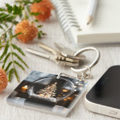 "Feestelijke momenten: tijd in de hand Sleutelhang Sleutelhanger (Voorkant Rechts)