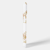 Feestelijke monogram elegant gouden sneeuwvlok pat Case-Mate iPhone case (Achterkant / Rechts)