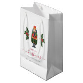 Feestelijke Mop Nutcracker Kerstmis Klein Cadeauzakje (Voorkant Gekanteld)