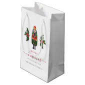 Feestelijke Mop Nutcracker Kerstmis Klein Cadeauzakje (Achterkant Gekanteld)
