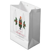 Feestelijke Mop Nutcracker Kerstmis Medium Cadeauzakje (Voorkant Gekanteld)