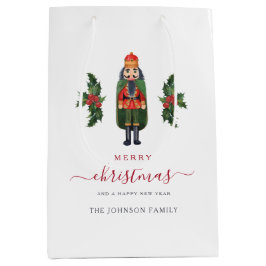 Feestelijke Mop Nutcracker Kerstmis Medium Cadeauzakje