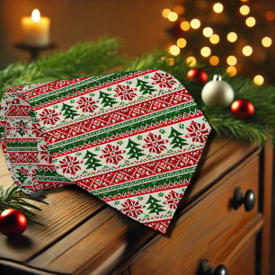 Feestelijke motieven met dennen stropdas