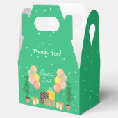 feestelijke mozaïekscène bedankdoosjes (Geopend)