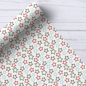 Feestelijke Multikleur Ster Kerstmis Cadeaupapier